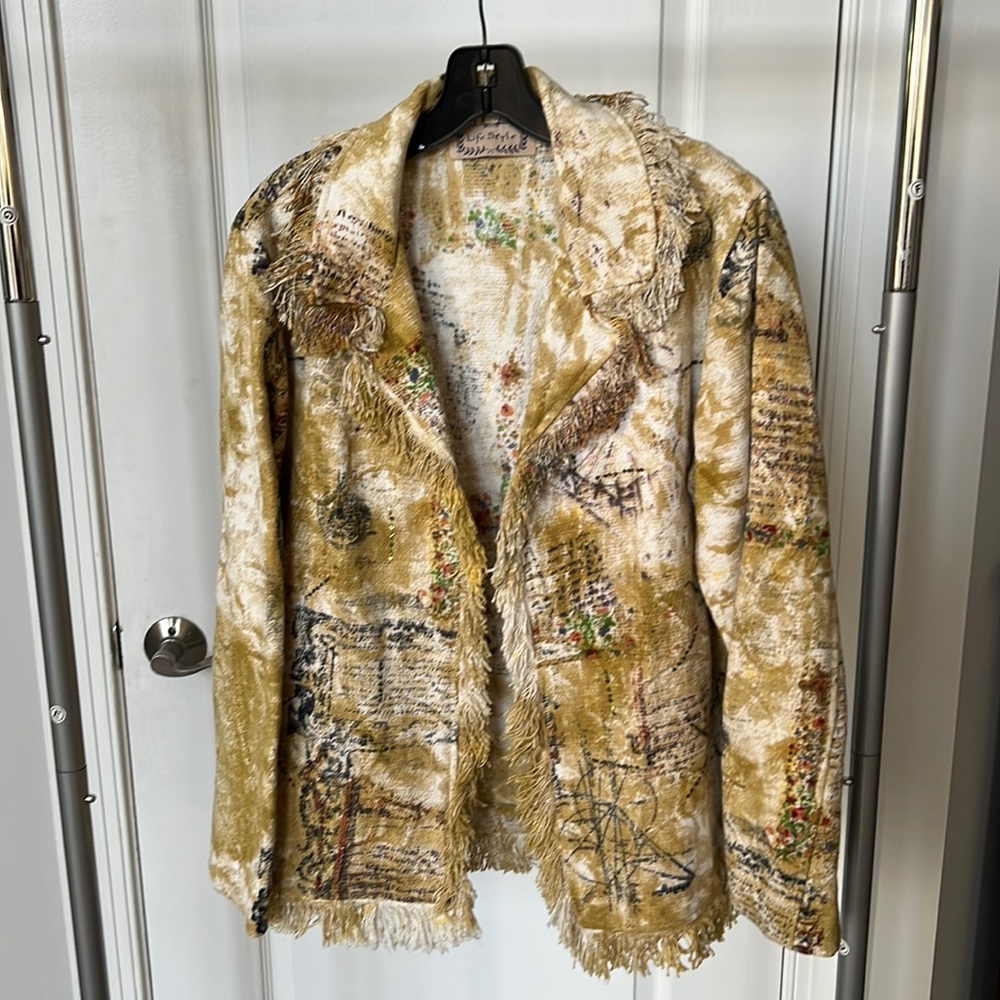 Life style 100% cotton collared jacket